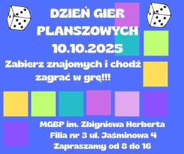 Dzień Gier Planszowych w Filii nr 3