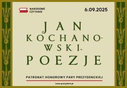 NARODOWE CZYTANIE 2025- ZAPROSZENIE